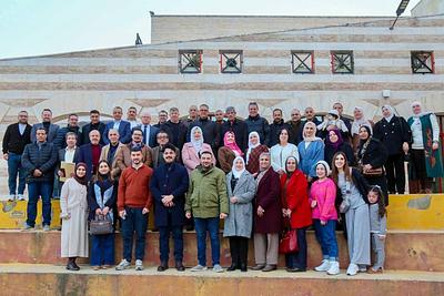 رئيس الجمعية ا. عبد المنعم زاهدة يقدم التهاني لإدارة بيت الطفل الجديدة بقيادة الاخ كفاح تلشريف