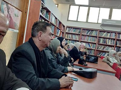 رئيس الجمعية أ. عبد المنعم زاهدة يرتب لقاء مع المتقاعدين في أريحا ويشكل لجنة للمعلمين المتقاعدين فيها